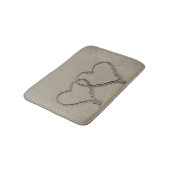 Beach Sand Hearts Badmat (Gekanteld)