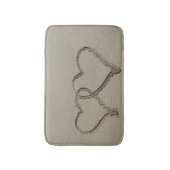 Beach Sand Hearts Badmat (Voorkant Verticaal)