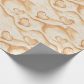 Beach Sand Hearts Cadeaupapier (Hoek)