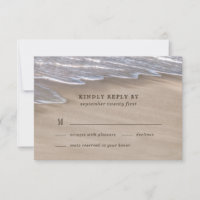 Beach Sand Hearts Elegant Tropical Modern Wedding