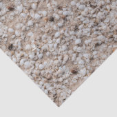 Beach Sand met Small Seashells Herhalend Patroon Tissuepapier (Detail)