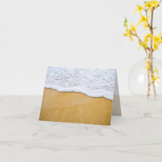 Beach Sand n Surf Blank gevouwen notitiekaarten (Gele Bloem)