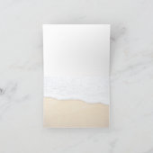 Beach Sand n Surf Blank gevouwen notitiekaarten (Binnen)