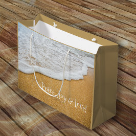 Beach Sand Peace Joy Love Kerstmis Groot Cadeauzakje