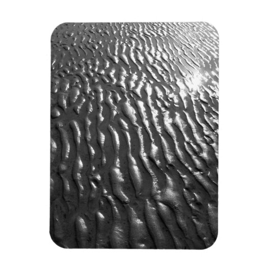 Beach Sand Ripples Briefkaart Magneet (Verticaal)