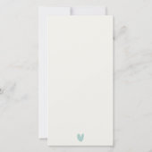 BEACH SAND ROCK WATERVERF VOW RENEWAL INVITE BEDANKKAART (Achterkant)