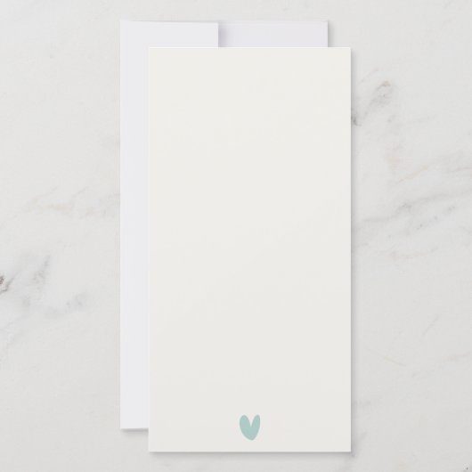 BEACH SAND ROCK WATERVERF VOW RENEWAL INVITE BEDANKKAART (Achterkant)