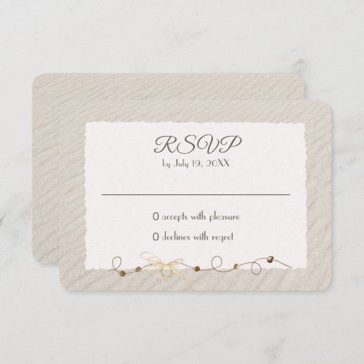 Beach Sand RSVP (Voorkant / Achterkant)