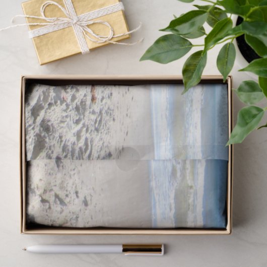 Beach / Sand Sculpture Snowman kersttissue P Tissuepapier (Geschenk)