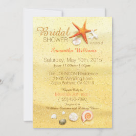 Beach Sand Seashell Beach Vrijgezellenfeest Kaart