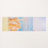 Beach, Sand Seashell, Seastar Yogamat (Achterkant (horizontaal))