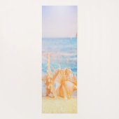 Beach, Sand Seashell, Seastar Yogamat (Achterkant)