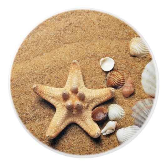 Beach Sand Shells Teken Knobs Ceramic Pull Keramische Knop (Voorkant)