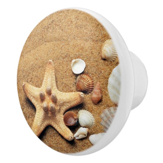 Beach Sand Shells Teken Knobs Ceramic Pull Keramische Knop (Rechts)