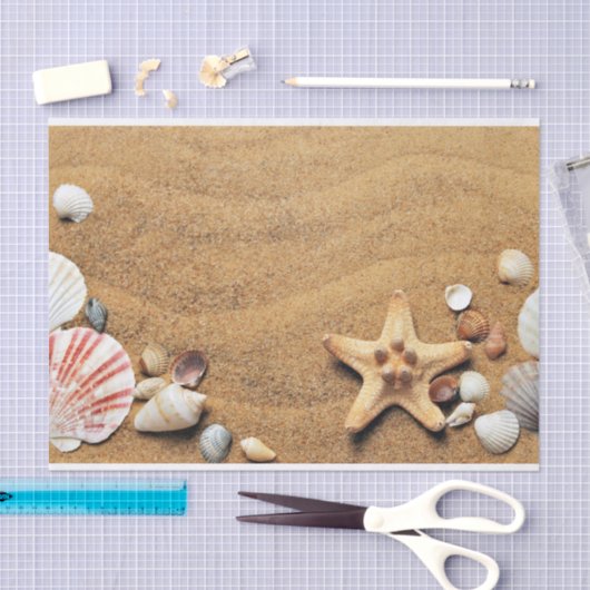 Beach Sand Shells Tissuepapier (Craft)