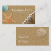 Beach Sand Shells Visitekaartje (Voorkant / Achterkant)