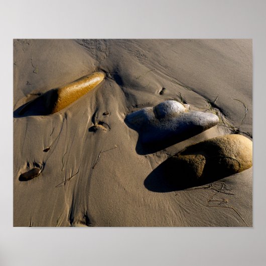 Beach/Sand/Stones/Rocks/Pebbles Poster (Voorkant)