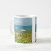 BEACH SAND SUNSHINE SEASHORE ENJOY! KOFFIEMOK (Voorkant links)