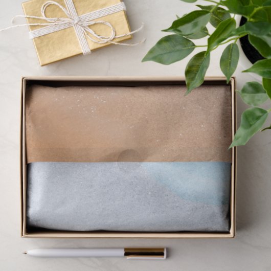 Beach Sand water Background Decouting Tissuepapier (Geschenk)