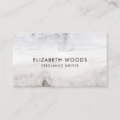 Beach Sand Waterverf Abstracte Beige Professional Visitekaartje (Voorkant)