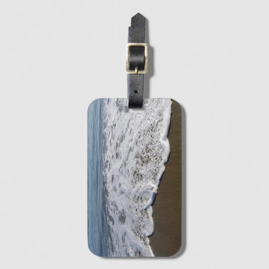 Beach/Sand/Waves Bagagelabel (Voorkant (verticaal))
