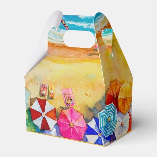 Beach Sand Waves Dank u Bedankdoosjes (Achterkant)