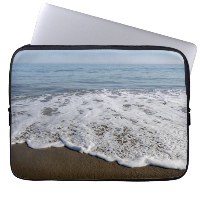Beach/Sand/Waves Laptop Sleeve (Voorkant)
