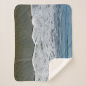 Beach/Sand/Waves Sherpa Deken (Voorkant)