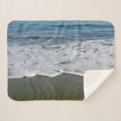 Beach/Sand/Waves Sherpa Deken (Voorkant (horizontaal))