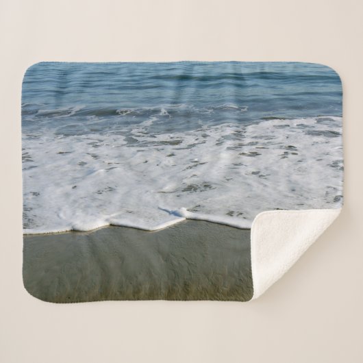 Beach/Sand/Waves Sherpa Deken (Voorkant (horizontaal))