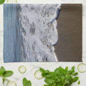 Beach/Sand/Waves Theedoek (Gevouwen)