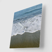 Beach/Sand/Waves Vierkante Klok (Hoek)