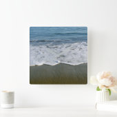 Beach/Sand/Waves Vierkante Klok (Huis)