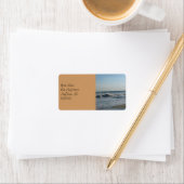 Beach Sand Wedding Adresetiketten Etiket (Insitu)