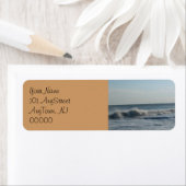 Beach Sand Wedding Adresetiketten Etiket (Insitu)