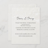 Beach Sand Wedding Receptie Kaart (Voorkant / Achterkant)