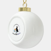 Beach Sand-Witch voor Halloween Party Keramische Bal Ornament (Rechts)