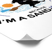 Beach Sand-Witch voor Halloween Party Poster (Hoek)