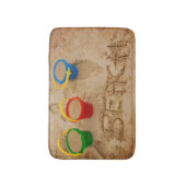 Beach Sand Words Badmat (Voorkant Verticaal)