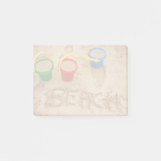 Beach Sand Words Post-it® Notes (Voorkant)