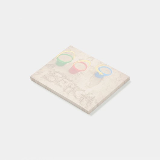 Beach Sand Words Post-it® Notes (Schuin)
