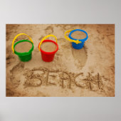 Beach Sand Words Poster (Voorkant)
