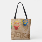 Beach Sand Words Tote Bag (Achterkant)