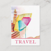 *~* Beach Sand Zee Travel QR Tourist Tourism Visitekaartje (Voorkant)