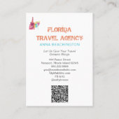 *~* Beach Sand Zee Travel Tourist QR Busin Visitekaartje (Achterkant)