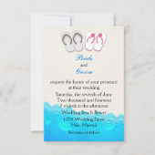 Beach Sandals Weddenschap Kaart (Voorkant)