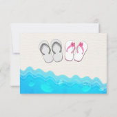 Beach Sandals Wedding RSVP (Achterkant)