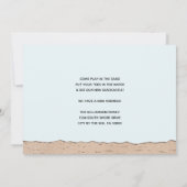 Beach Sandcastle Moving New Address Aankondiging (Achterkant)