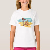Beach Sandcastle T-shirt (Voorkant)