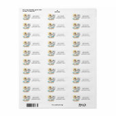 Beach Sandman Kerst Retouradres Etiket (Full Sheet)